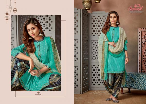 Surmaaya Saanchi Patiyala Cotton Fancy Festive Wear Salwar